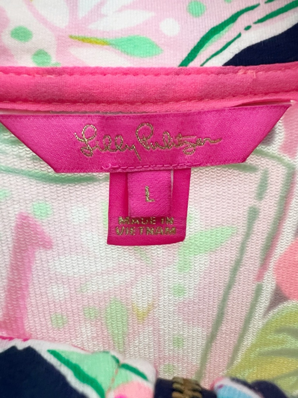 Lily Pulitzer The Honda Classic Full Zip-Up Jacket Size L - Picture 7 of 7